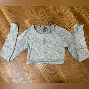 Gymshark Cream Cropped Workout Top